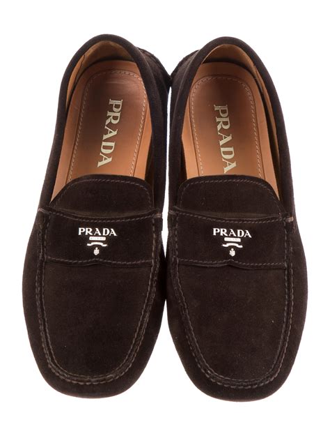 prada suede driving loafers|Prada loafers platform.